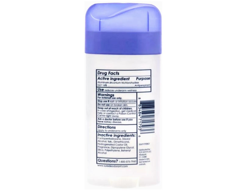 Sure Anti-Perspirant & Deodorant Original Solid, Regular Scent 2.70 oz (Pack of 5) - Image 3